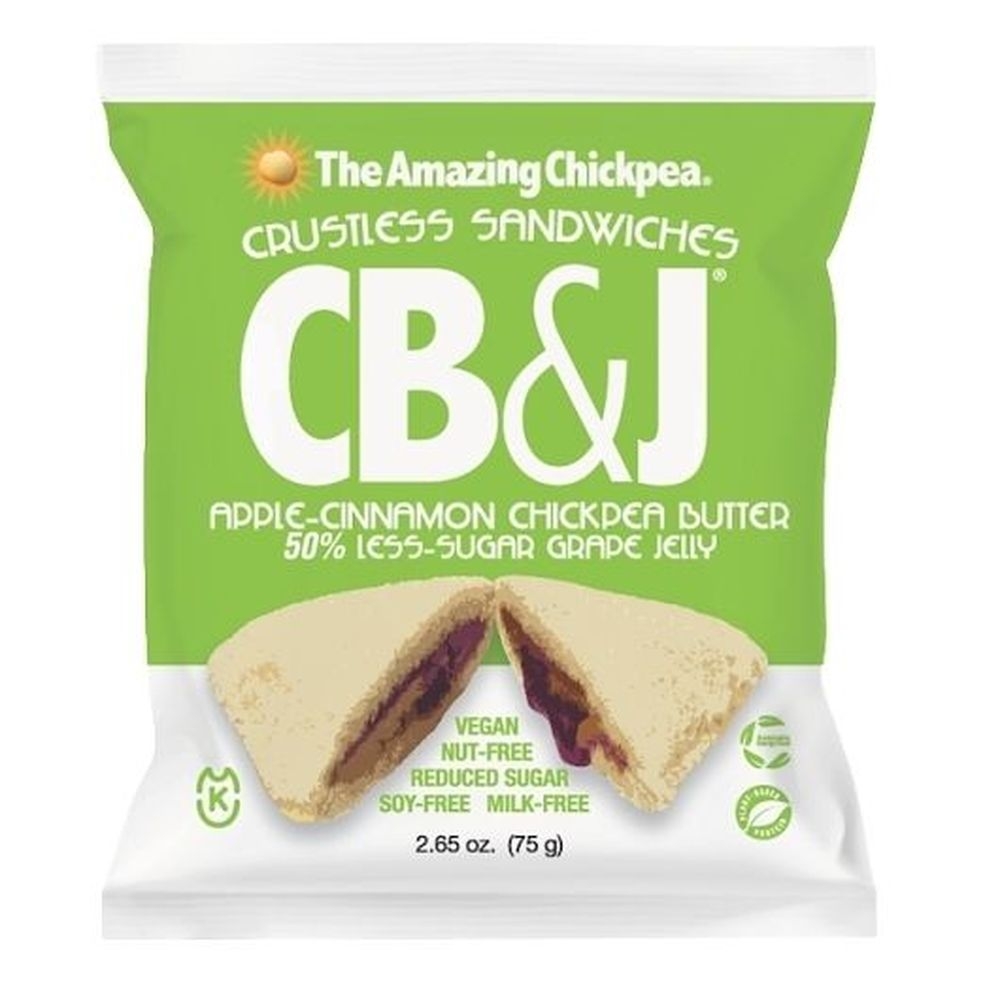 Apple Cinnamon Chickpea Butter & Reduced Sugar Grape Jelly Sandwich
