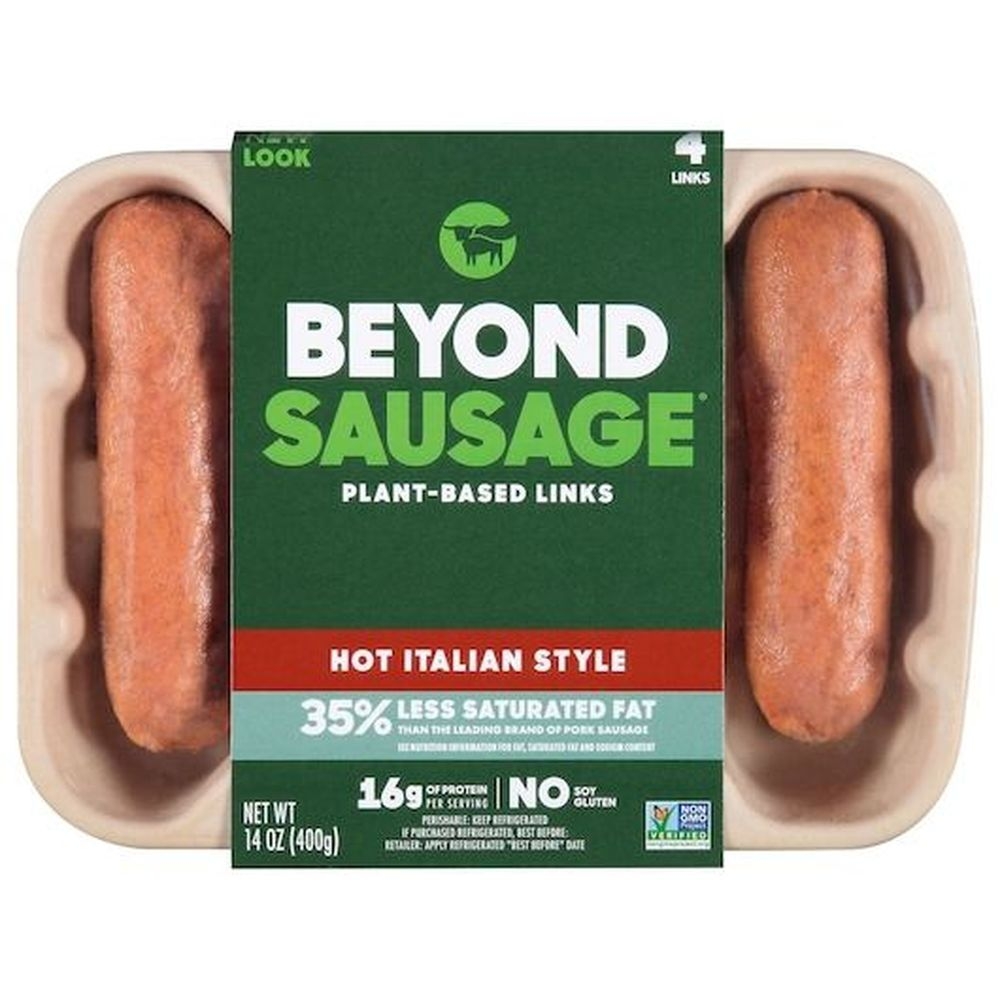 Beyond Meat Sausage TM Hot Italian plant-based sausage, 14 ounce -- 8 per case