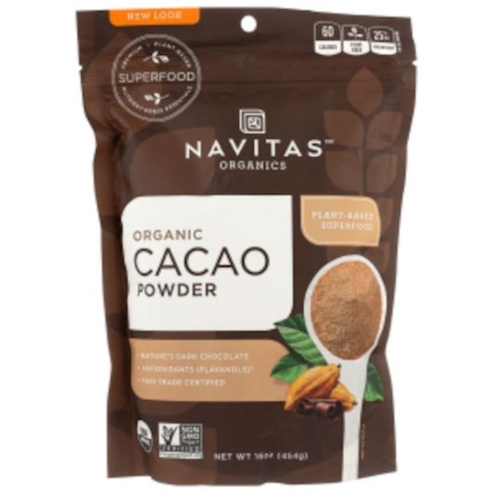 Navitas Organics Cacao Powder, 16 Ounce -- 6 per case