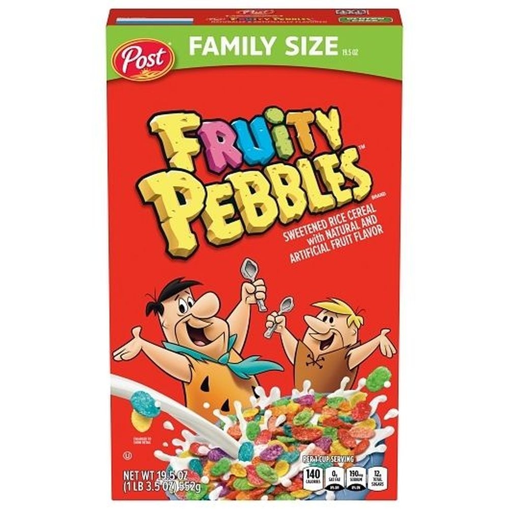 Pebbles Fruity Pebbles Cereal, 19.5 Ounce -- 10 per case