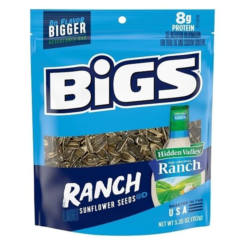 Bigs Hidden Valley Ranch Sunflower Seeds, 5.35 Ounce -- 12 per case.