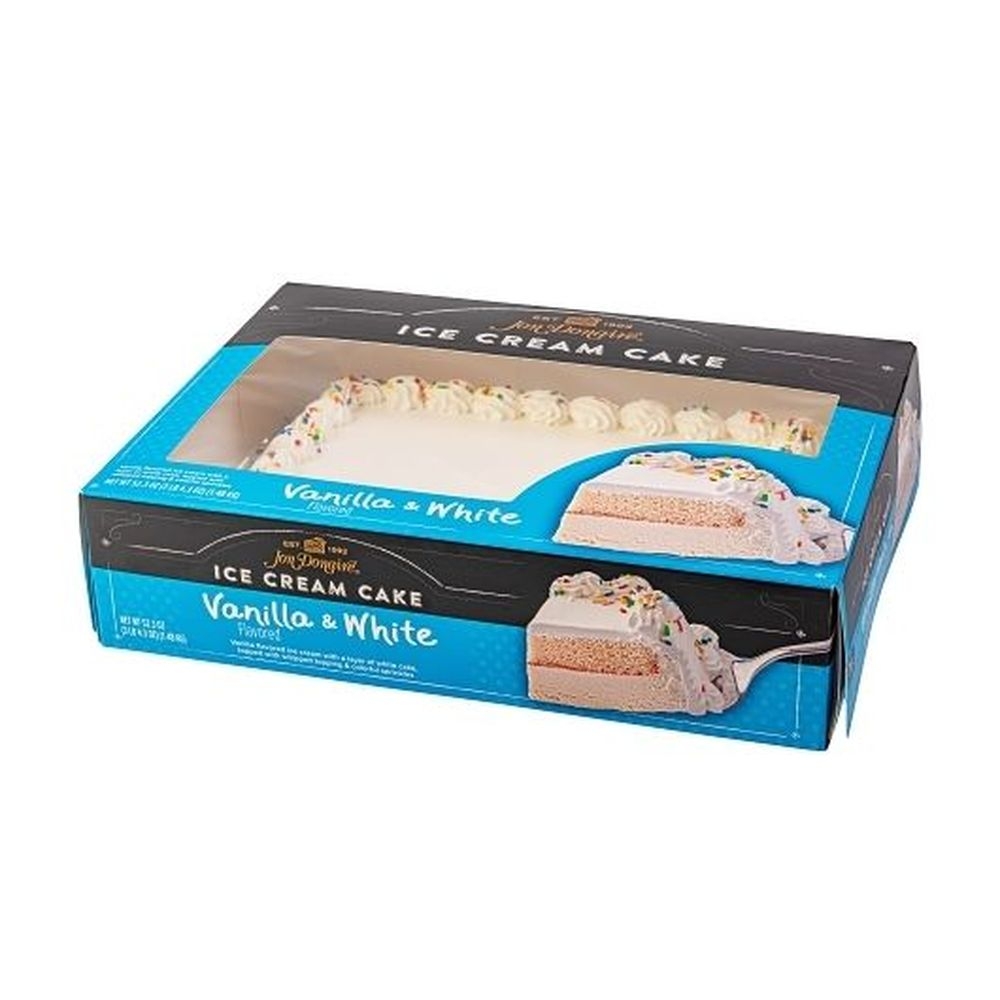 Vanilla White Ice Cream Sheet Cake
