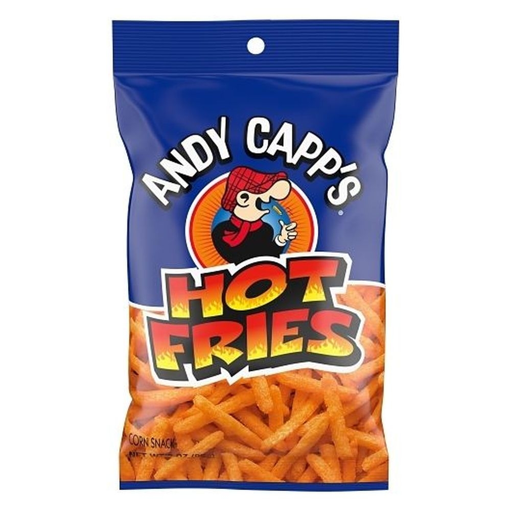 Andy Capps Hot Fries Corn and Potato Snacks, 3 Ounce -- 12 per case