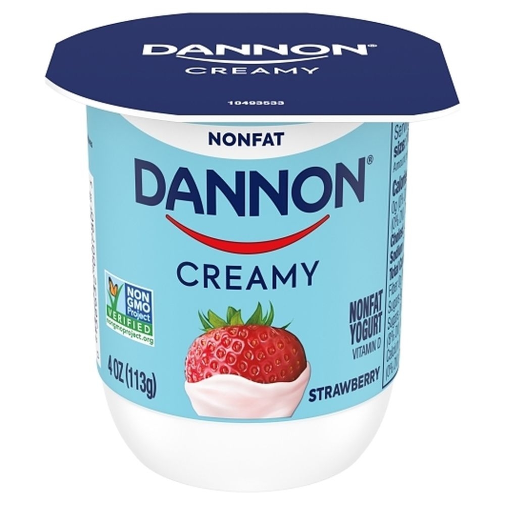 Creamy Strawberry Nonfat Yogurt