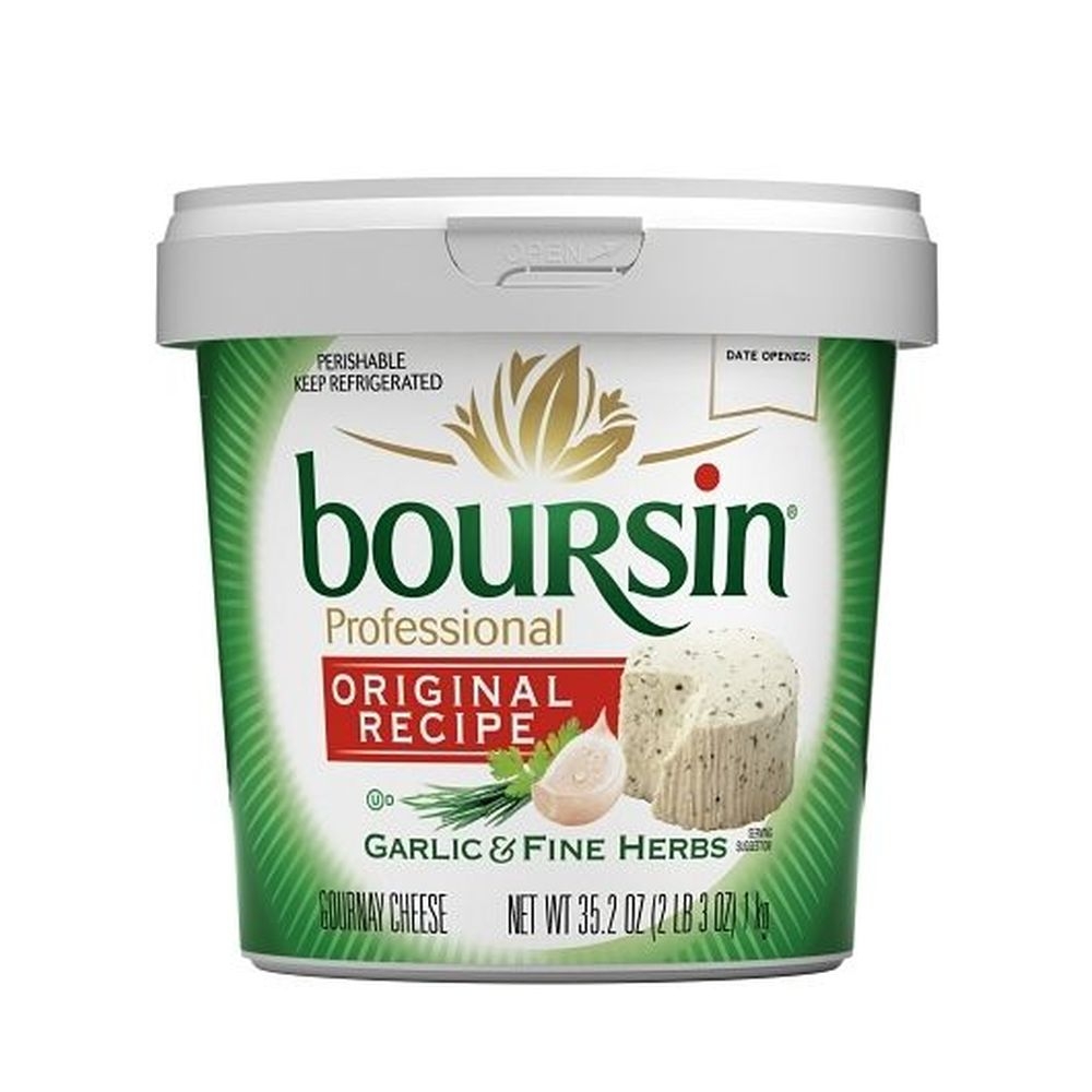 Boursin Original Recipe Garlic and Fine Herb Gournay Cheese, 2.2 Pound -- 2 per case