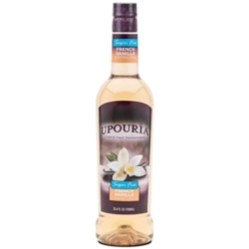 Upouria Sugar Free French Vanilla Flavored Syrup with Pump