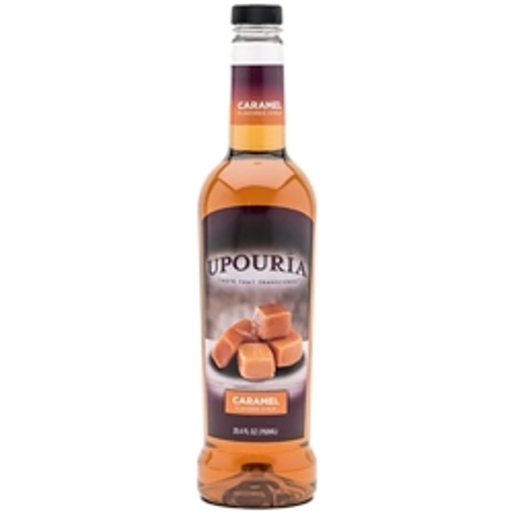 Upouria Caramel Flavored Syrup with Pump
