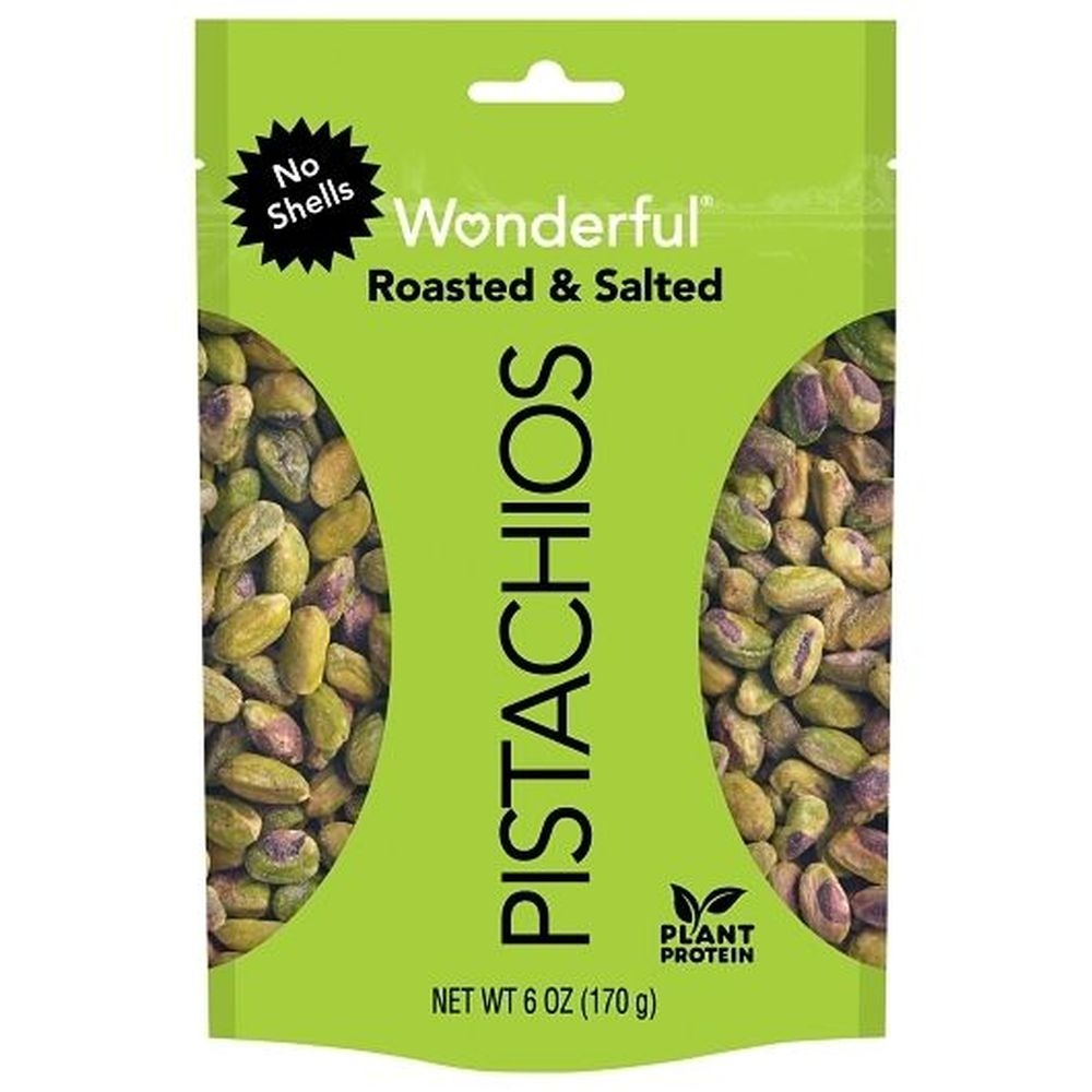Wonderful Shelled Roasted and Salted Pistachio, 6Ounce -- 6 per case.