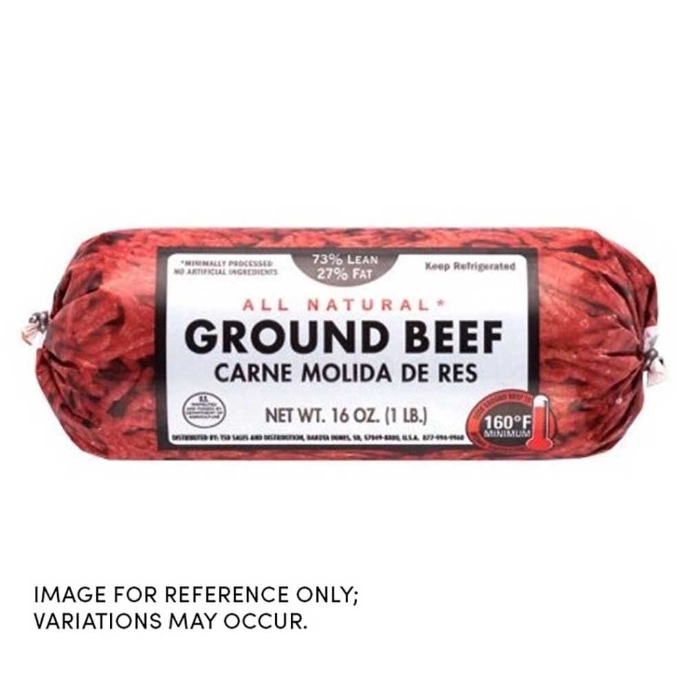 Packer 73/27 Fine Ground Beef, 3 Pound -- 12 per case.