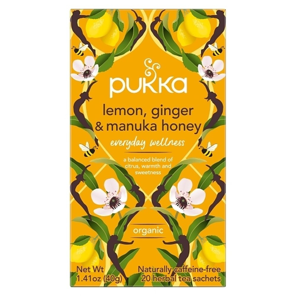 Organic Lemon Ginger and Honey Herbal Tea