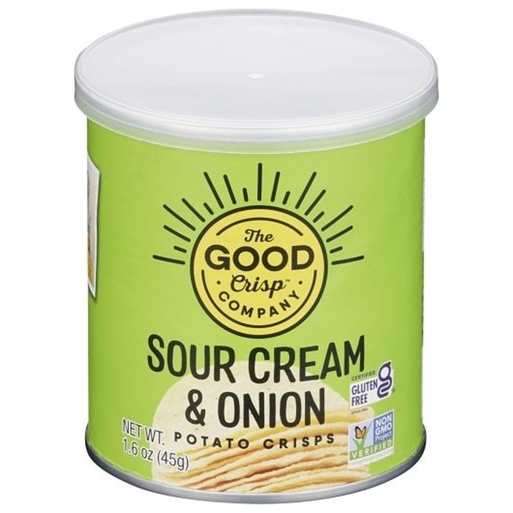 The Good Crisp Company Sour Cream and Onion Flavored Potato Crisps, 1.6 Ounce -- 12 per case