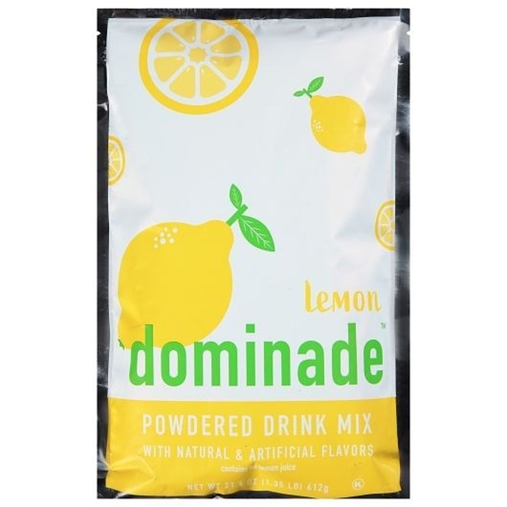 Dominade Lemonade Powdered Drink Mix, 21.6 Ounce -- 12 per case