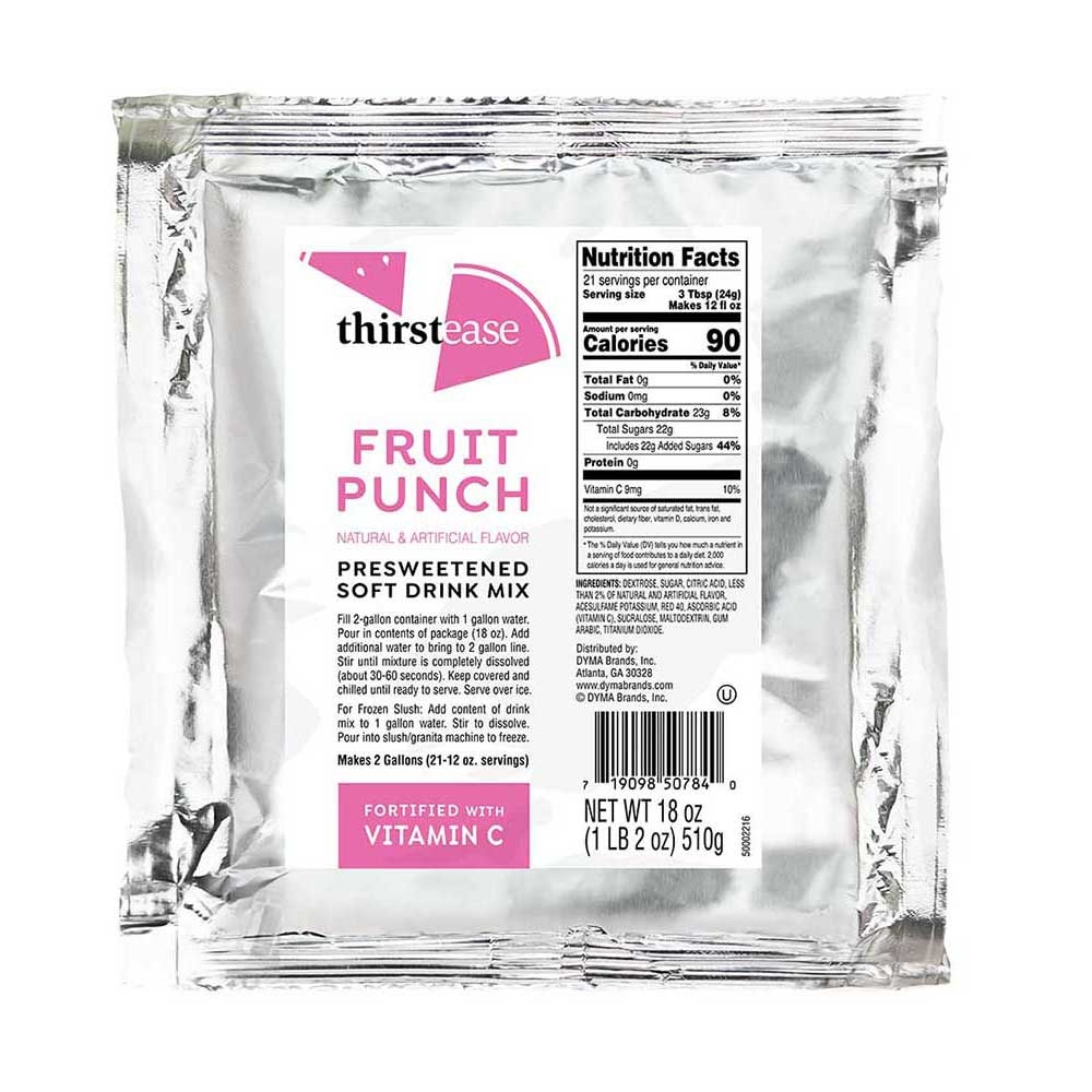 Thirst Ease Fruit Punch Drink Mix, 18 Ounce -- 12 per case.