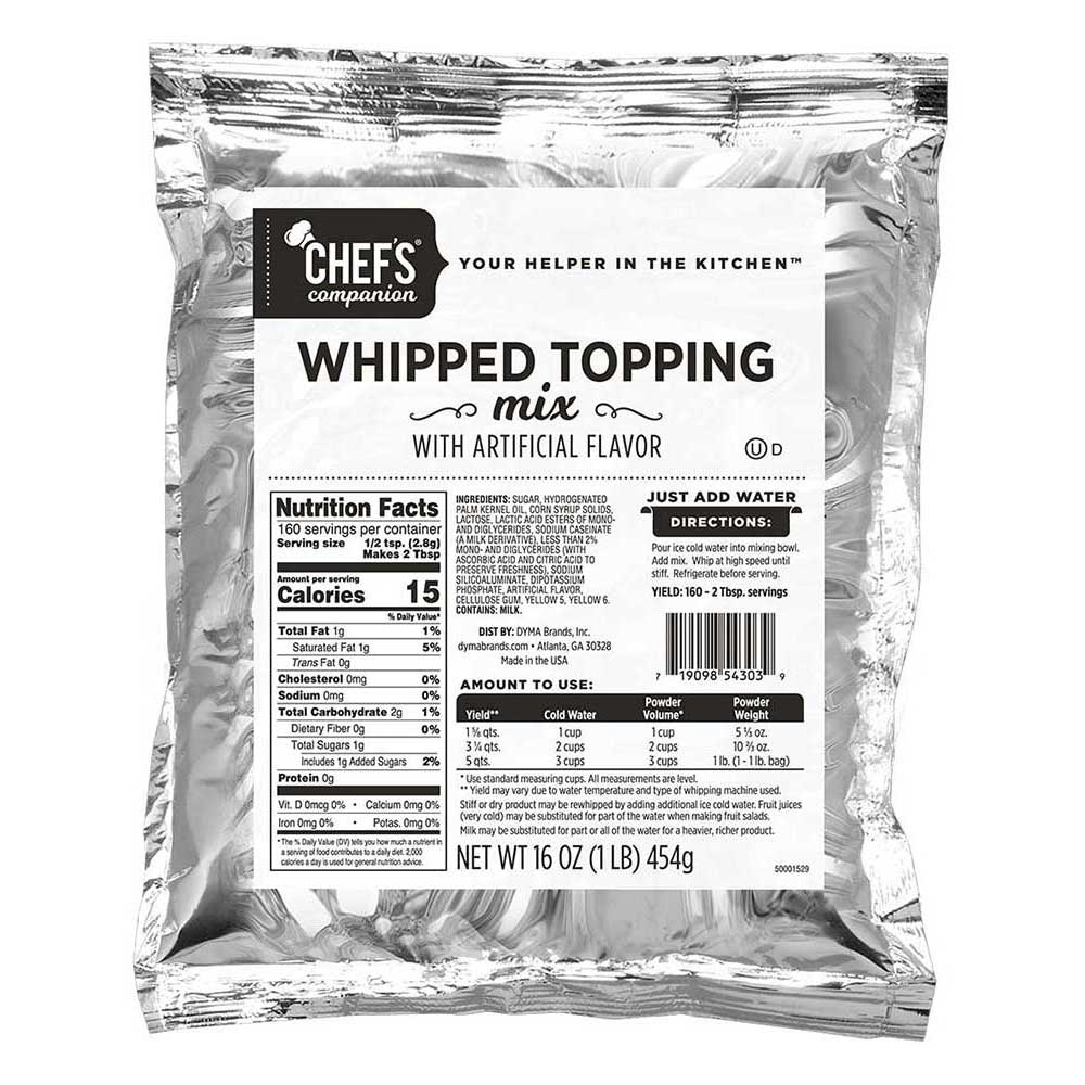 Chefs Companion Whipped Topping Mix, 1 Pound -- 12 per case.
