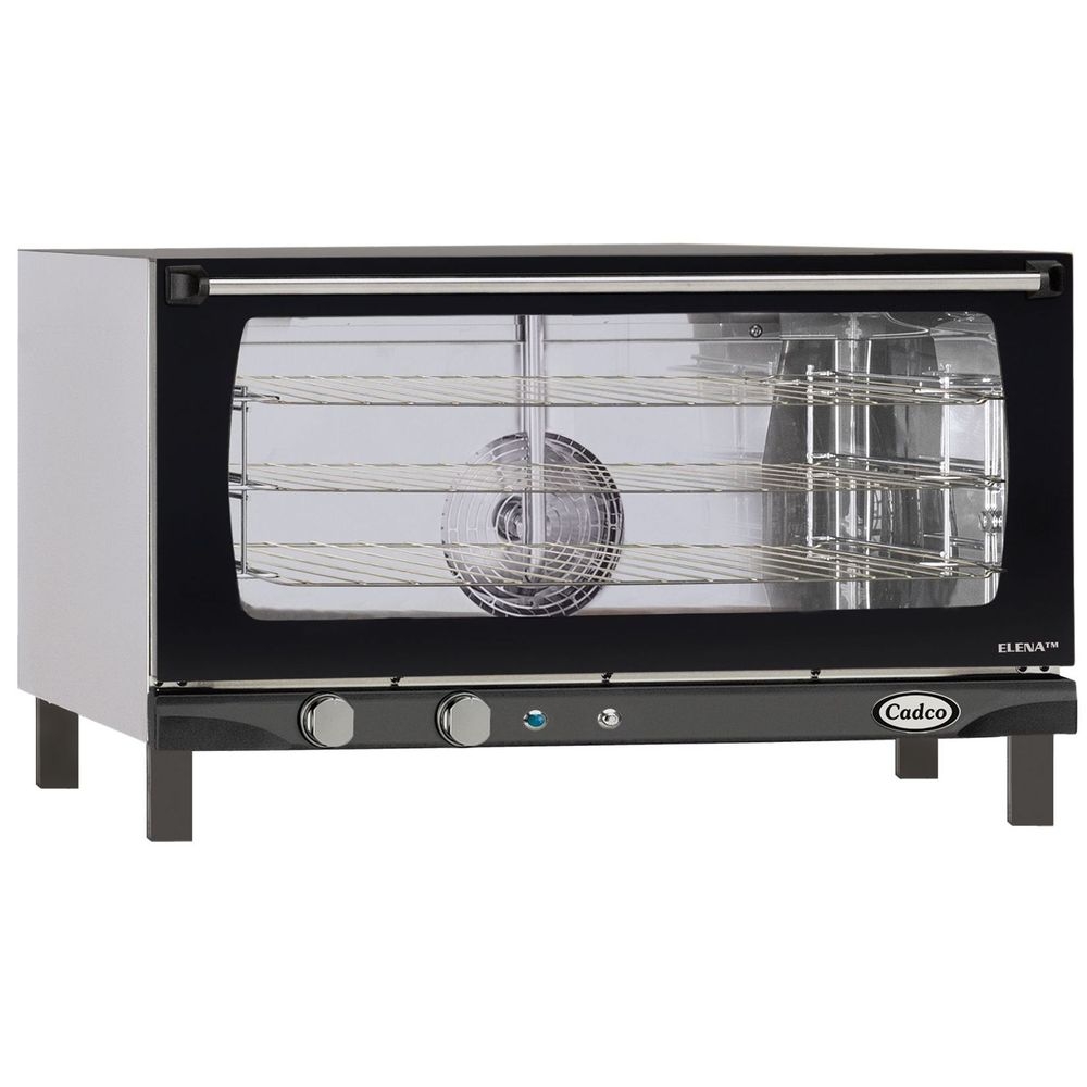Cadco Line Chef Manual Control Countertop Convection Oven - 3 Full Size Sheet Pan Capacity, 31 1/2 x 16 7/8 x 32 inch.