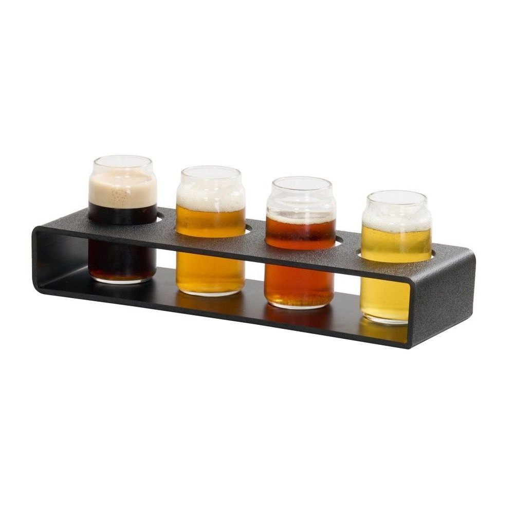 Cal-mil Classic Black Abs Taster Caddy, 4 X 13 X 2.5 Inch