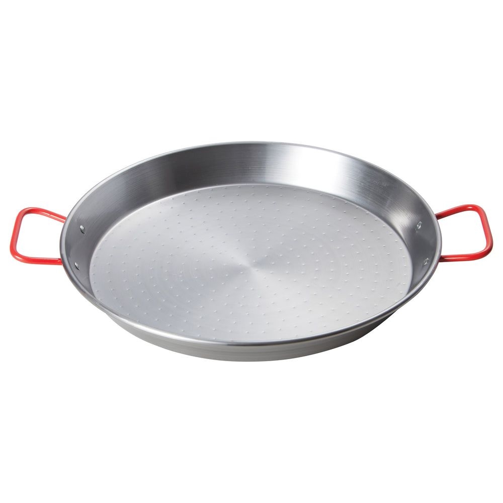 Winco Polished Carbon Steel Paella Pan, 23 5/8 Inch