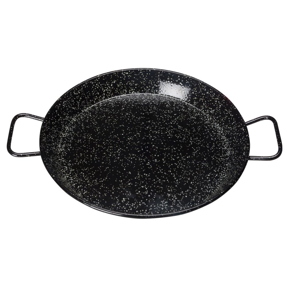Winco Enameled Carbon Steel Paella Pan, 14 1/8 Inch -- 5 Per Case