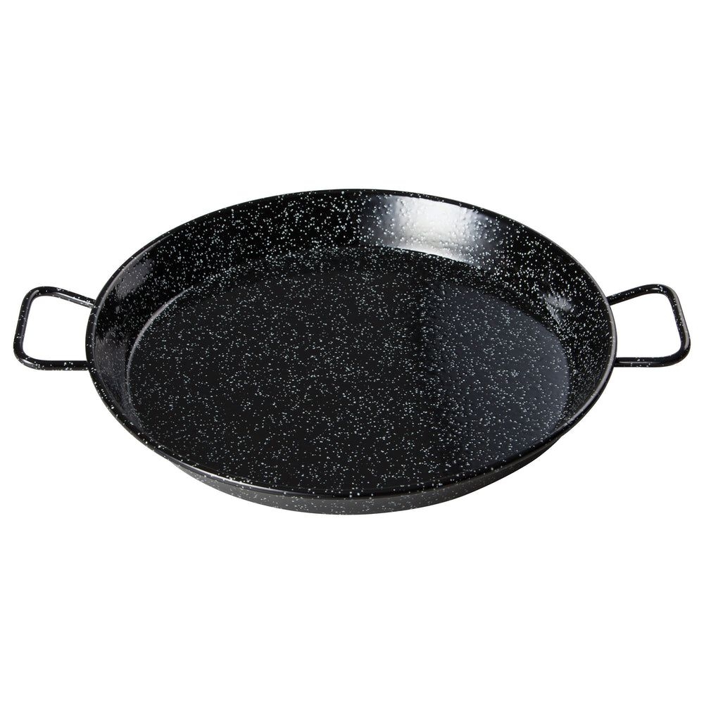 Winco Enameled Carbon Steel Paella Pan, 23 5/8 Inch