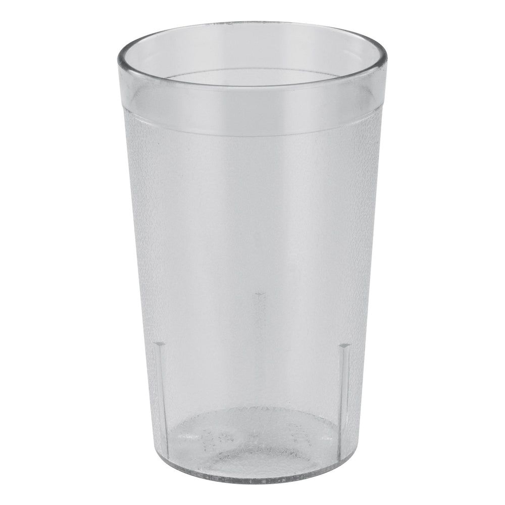 Winco Clear Plastic Pebbled Tumbler, 9.5 Ounce Capacity -- 6 Per Case