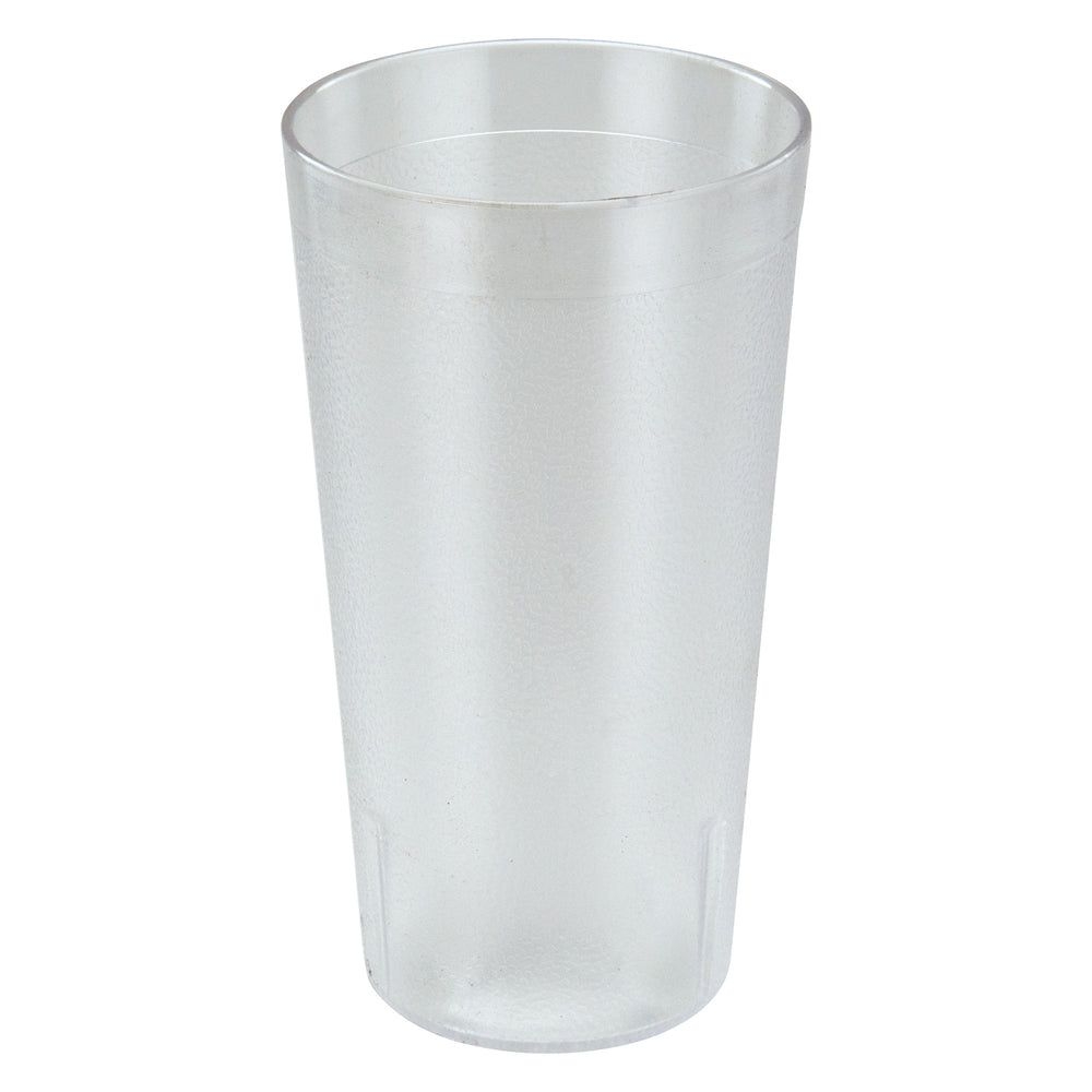 Winco Clear Plastic Pebbled Tumbler, 16 Ounce Capacity -- 12 Per Case