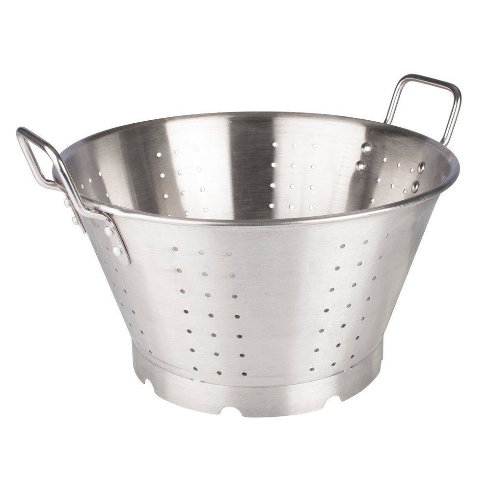 Winco Heavy Duty Stainless Steel Colander With Handles And Base, 16 Quart Capacity