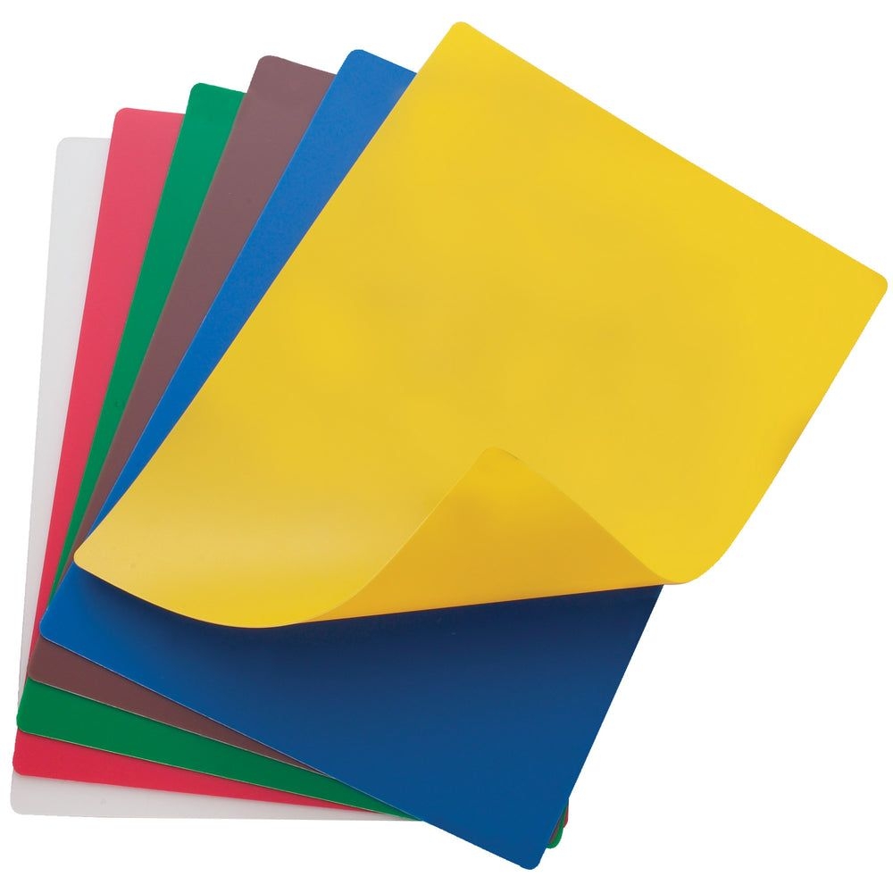 Winco 6 Colors Flexible Cutting Mat Set, 15 x 20 inch -- 6 set per case.