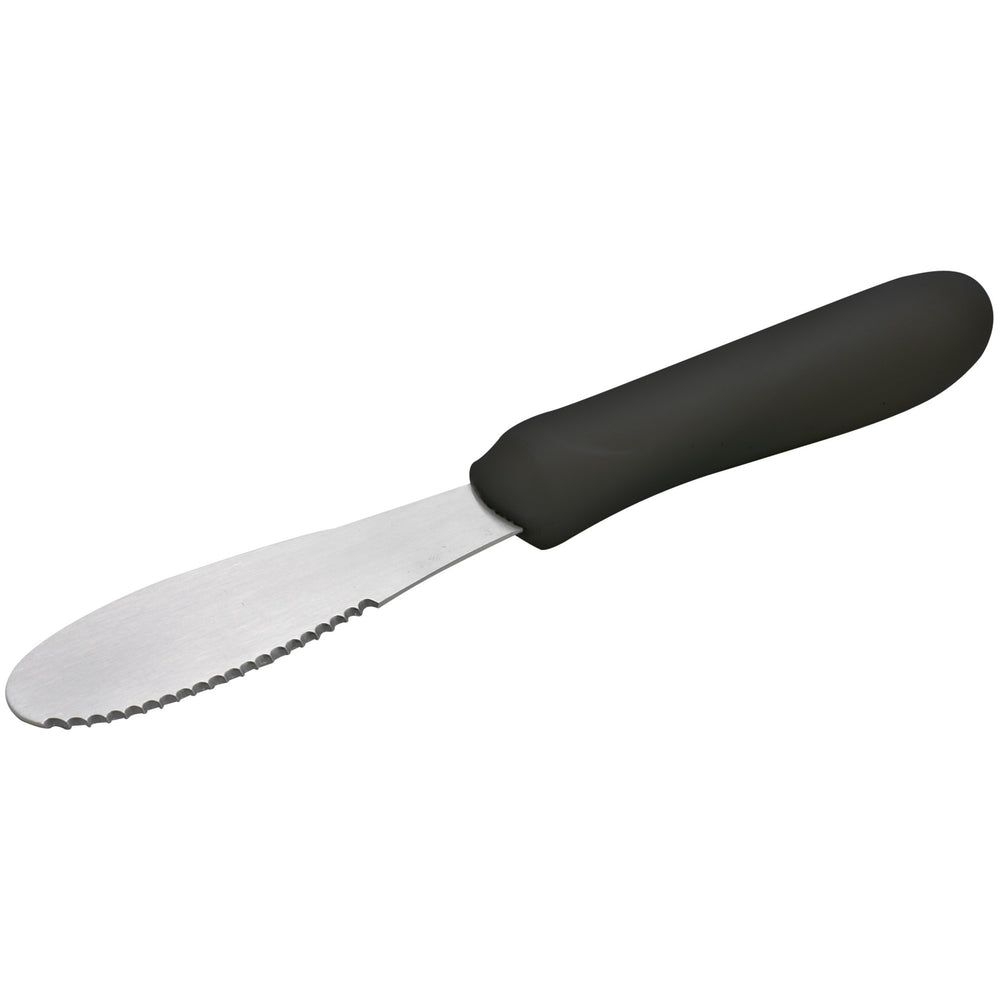 Winco Sandwich Spreader with Black Polypropylene Handle, 3 5/8 x 1 1/4 inch Blade -- 12 per case.