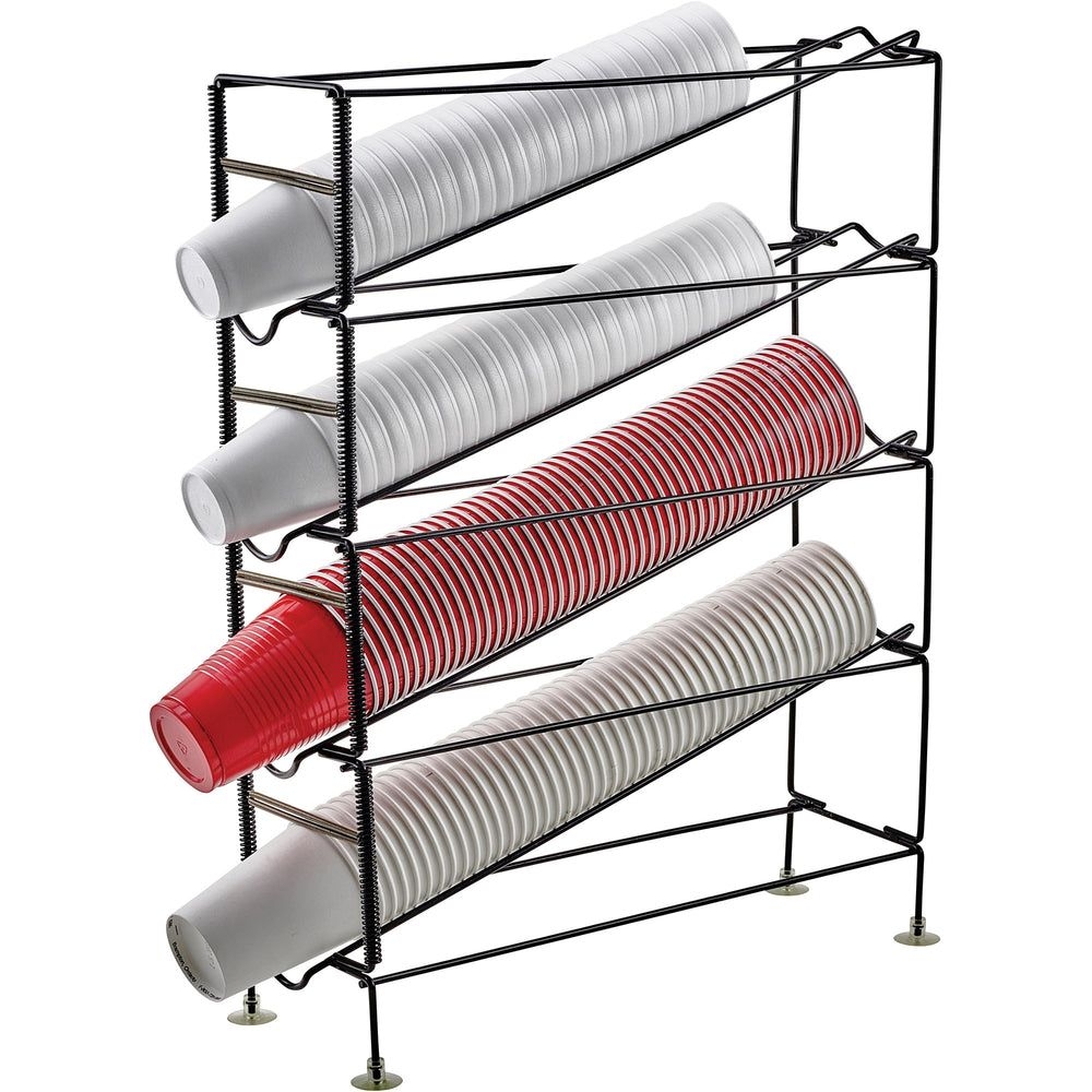 Winco Wire 4 Tier Cup Dispensing Rack, 20 X 6-1/4 X 24-3/4 Inch -- 2 Per Case