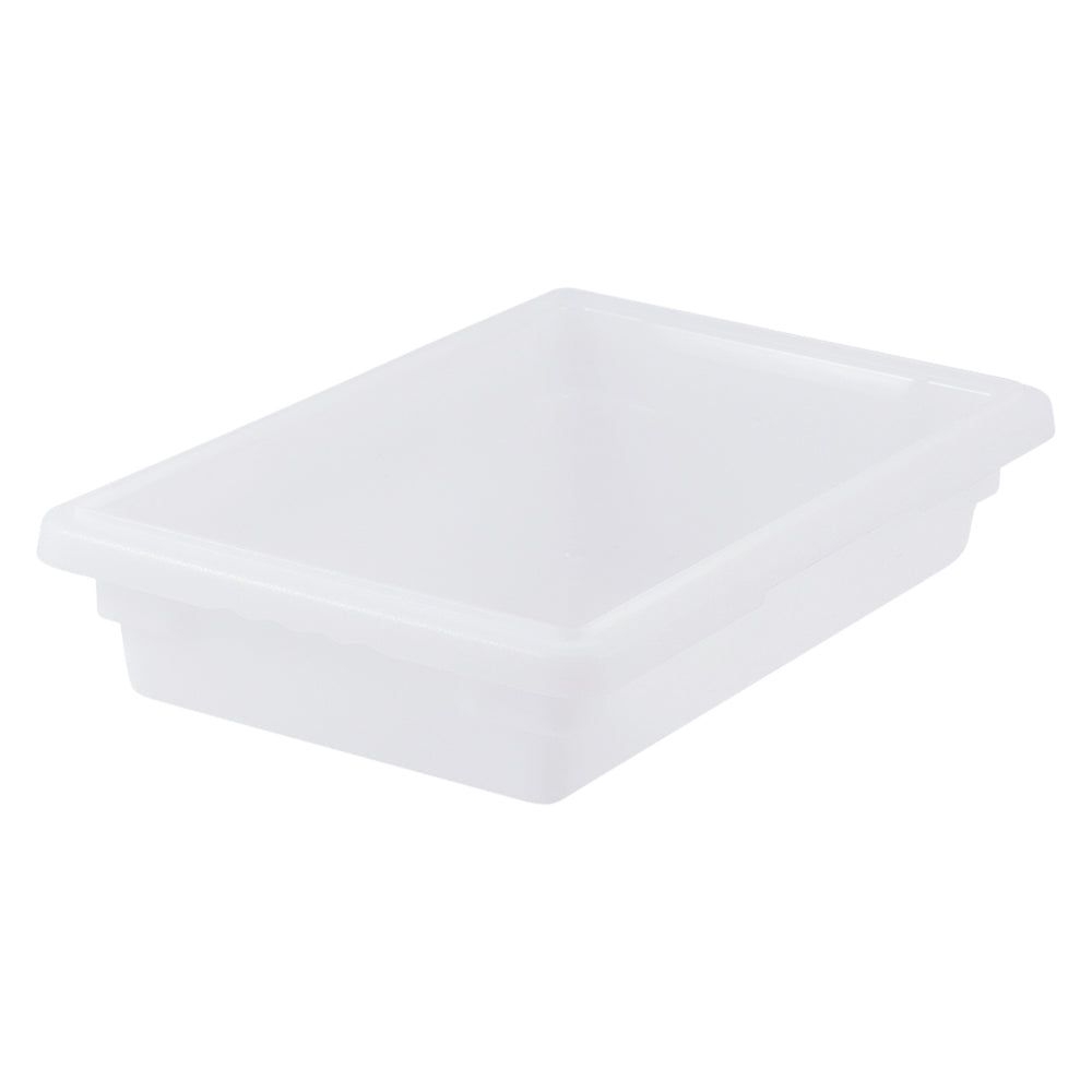 Winco Polypropylene White Half Size Food Storage Box, 12 x 18 x 3 inch -- 6 per case.