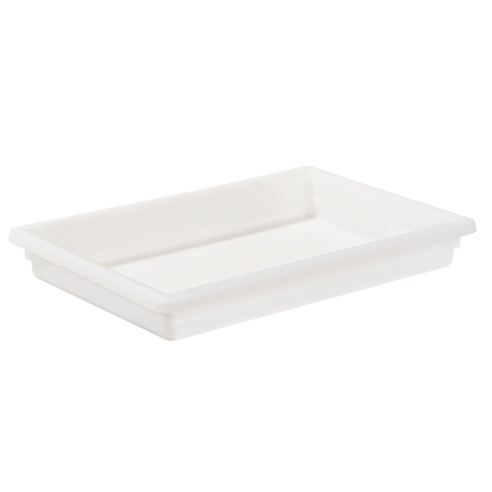 Winco Polypropylene White Full Size Food Storage Box, 18 x 26 x 3 inch -- 6 per case.