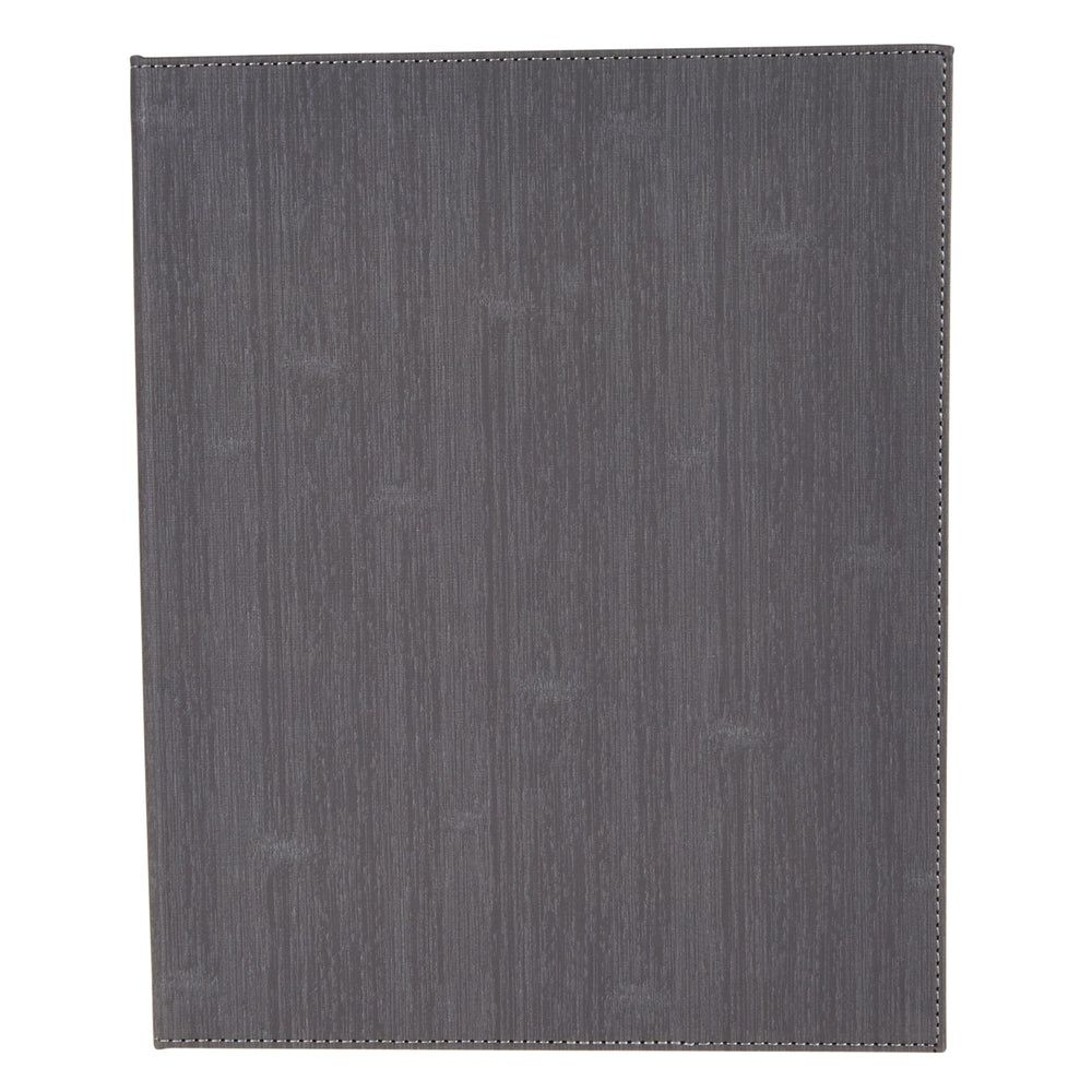 Winco Grey Four Views Booklet Menu Cover fits 8 1/2 x 11 inch Letter Size Paper Inserts -- 10 per case.