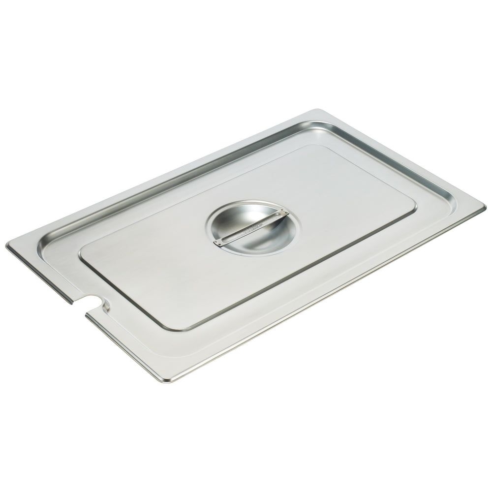 Winco 18/8 Stainless Steel Slotted Cover Only - for Full-Size Steam Table Pan.
