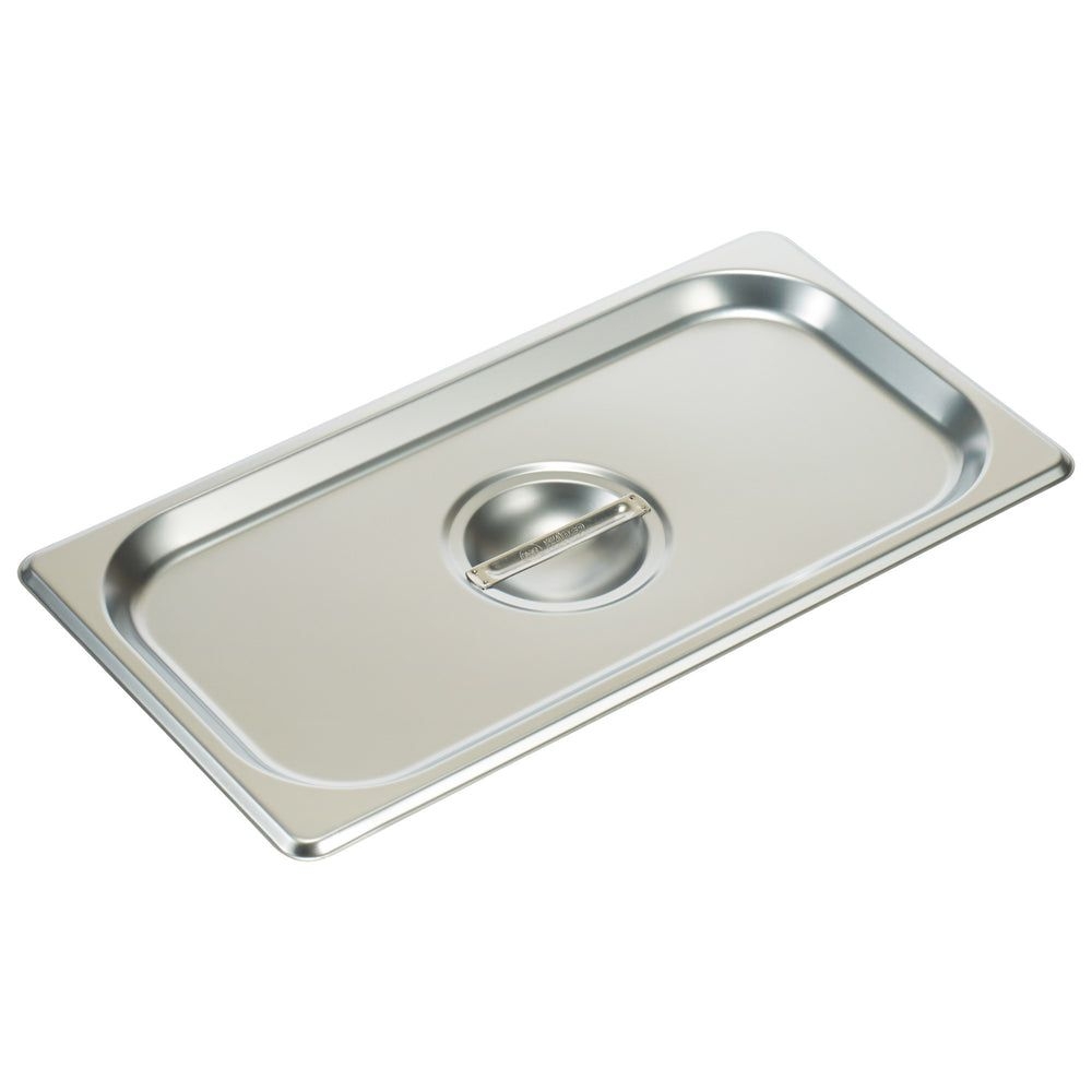 Winco 18/8 Stainless Steel Rectangle Solid Cover For 1/3-size Steam Table Pan