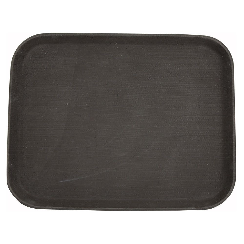 Winco Brown Rectangular Easy Hold Rubber Lined Tray, 14 x 18 inch -- 6 per case.