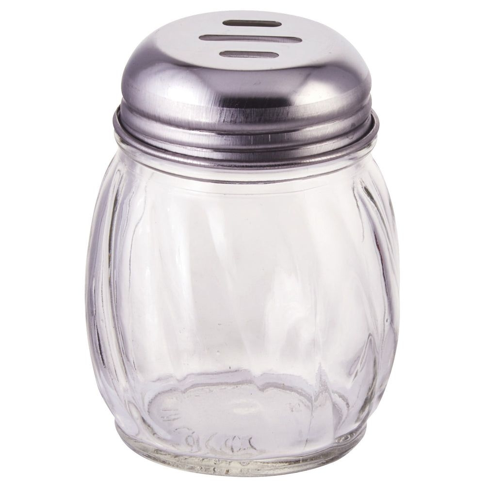 Winco Glass Cheese Shaker with Slotted Top, 6 Ounce -- 12 per case.
