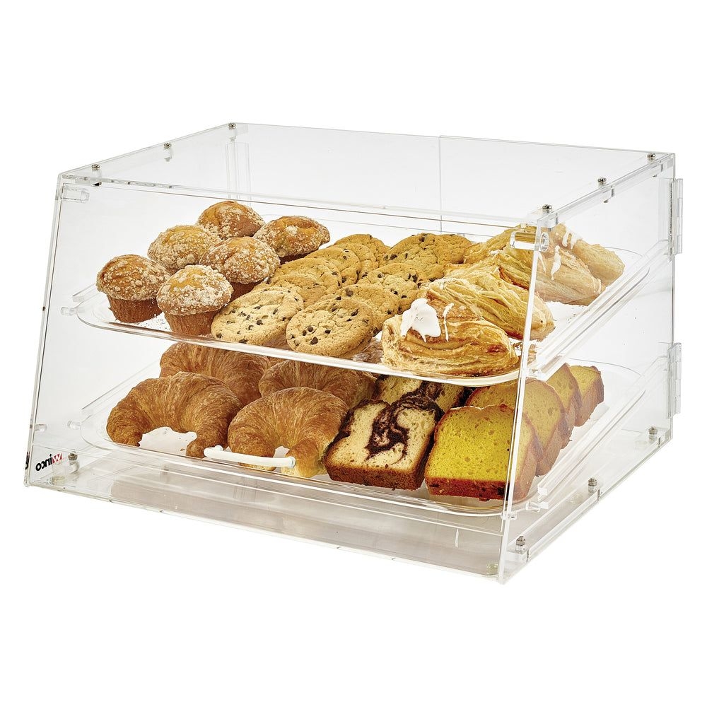Winco Acrylic 2 Tray Tiered Display Case, 21 X 18 X 12 Inch