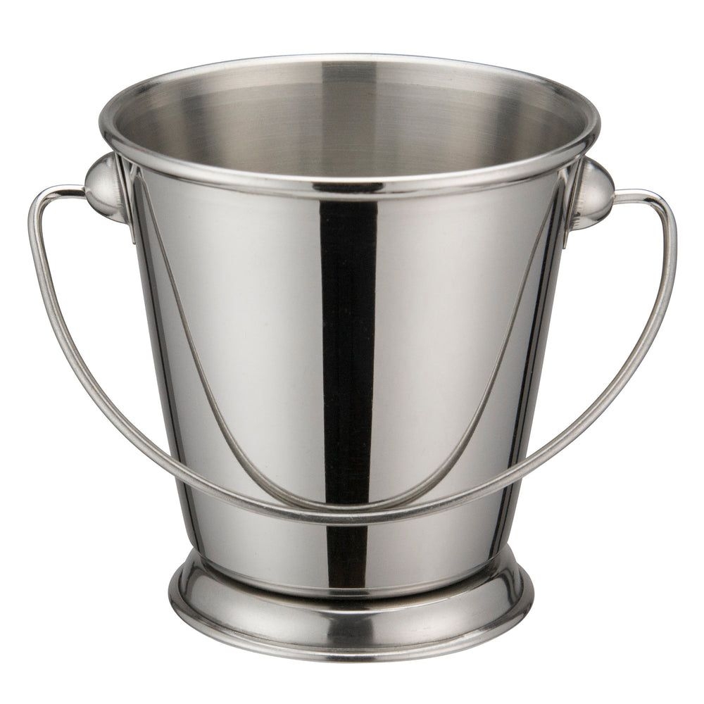 Winco Stainless Steel Mini Pail, 3 1/2 inch Dia x 3 5/8 inch Height -- 12 per case.