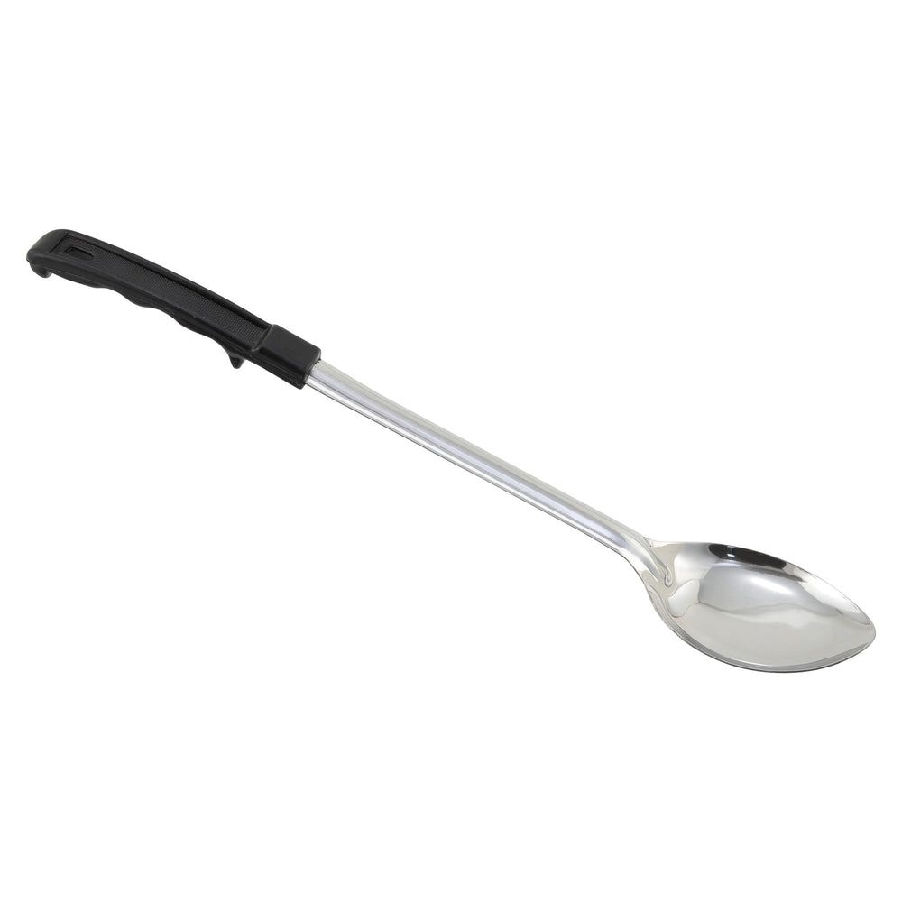 Winco Prime Stainless Steel 1.2mm Solid Basting Spoon With Stop-hook Abs Handle, 15 Inch -- 12 Per Case