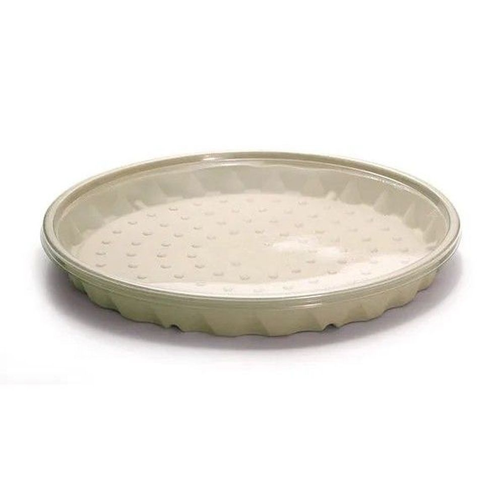 1 x 10 inch Clear Recycled PET Dome Lid for TreeSaver Pizza Pans