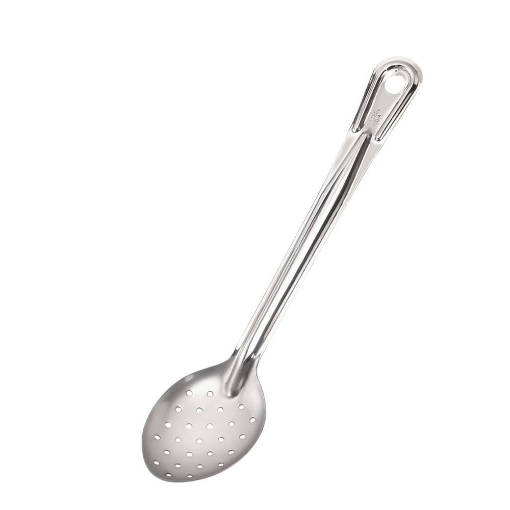 Conventional Stainless Steel Mirror Finish 1.5 mm Thickness Perforated Serving Spoon