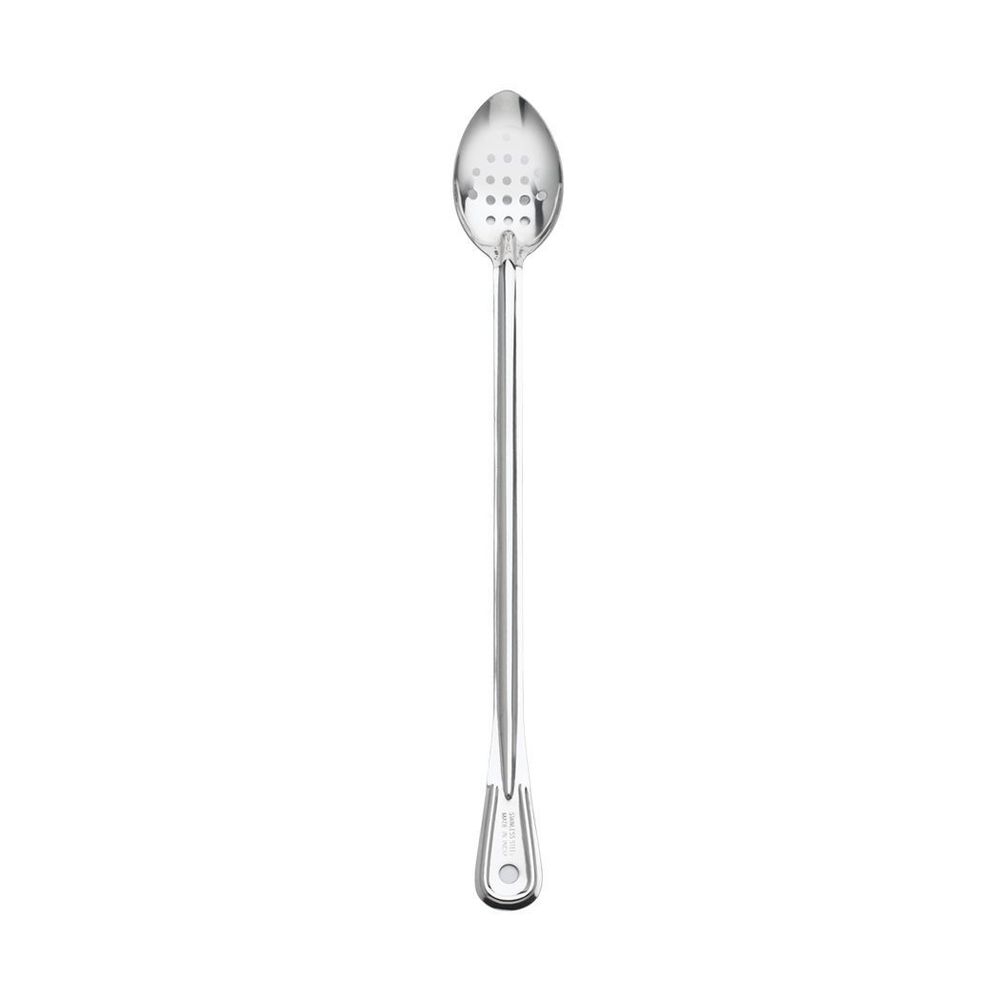 Stainless Steel Mirror Finish Perforated Serving Spoon with Extra Long Handle