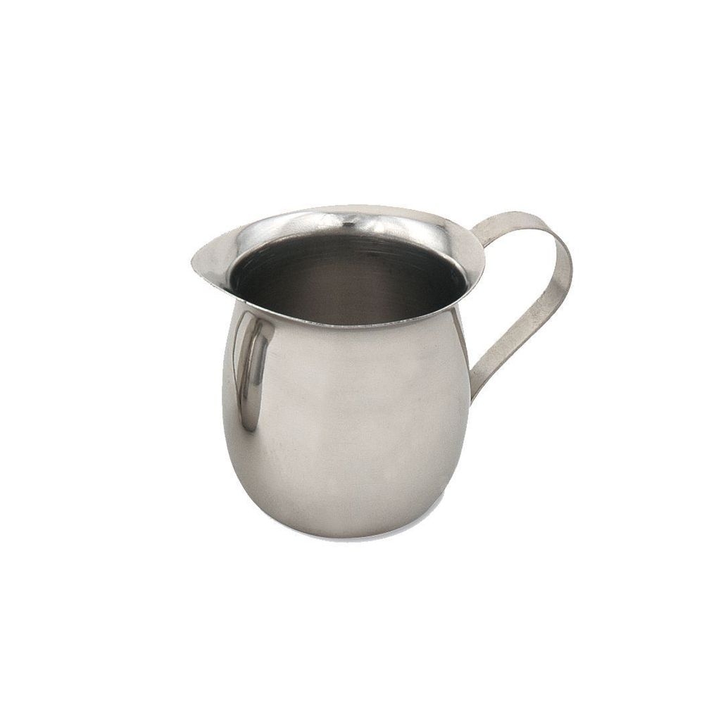 Stainless Steel Mirror Finish 3 Ounce Bell Shaped Creamer