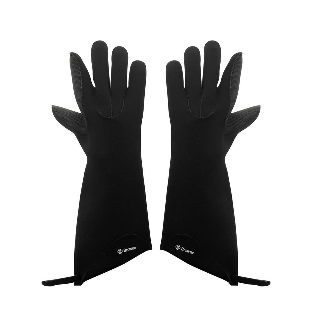 KitchenGrips Pro Black 5-Finger Gloves 15 inch