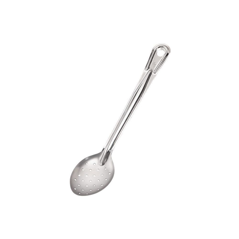 Conventional Stainless Steel Mirror Finish 1.0 mm Thickness Perforated Serving Spoon 11 inch