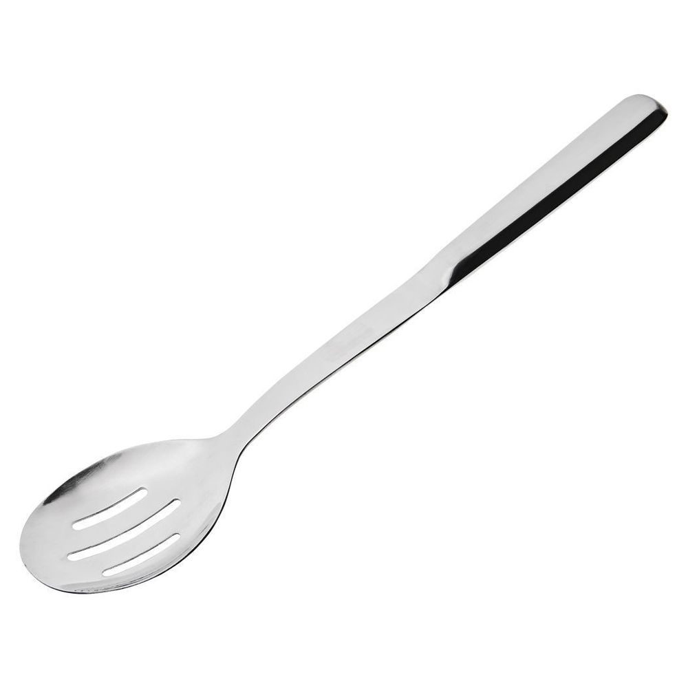 Elite Stainless Steel Mirror Finish Slotted Serving Spoon