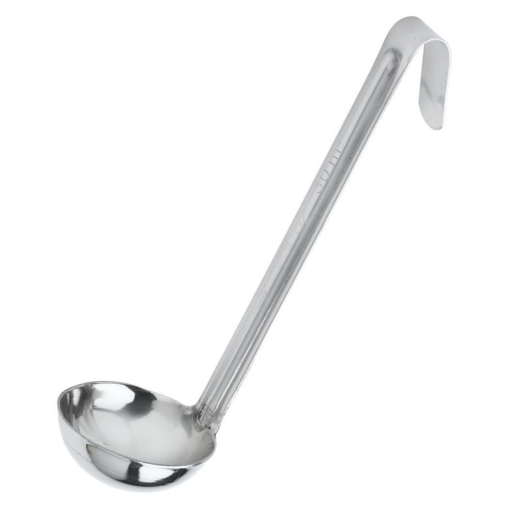 Stainless Steel Mirror Finish Demi One Piece Ladle 1 Ounce Capacity