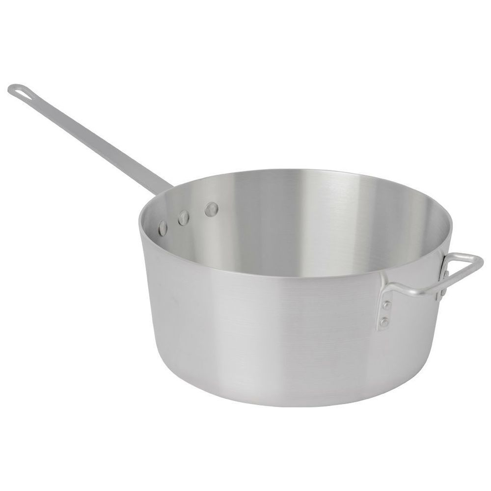 Thermalloy Aluminum Standard Weight Tapered Sauce Pan with Helper Handle
