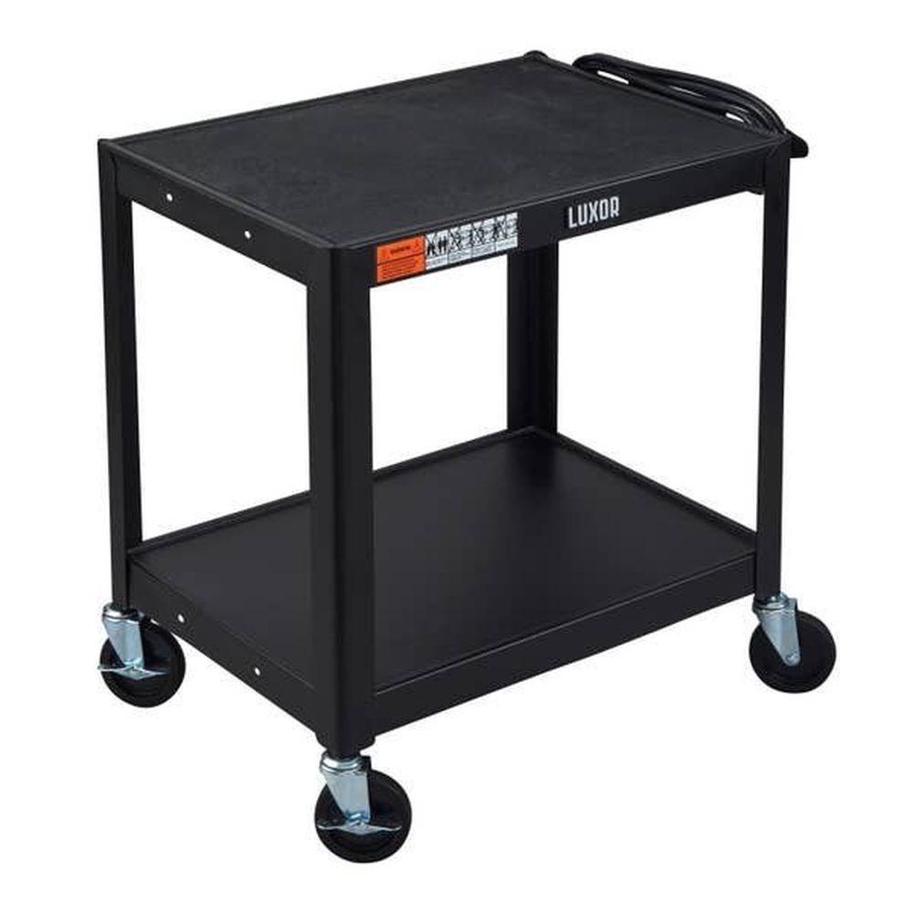 Luxor Duraweld Fixed Height Open Shelf Table, 24 x 18 x 26 inch.