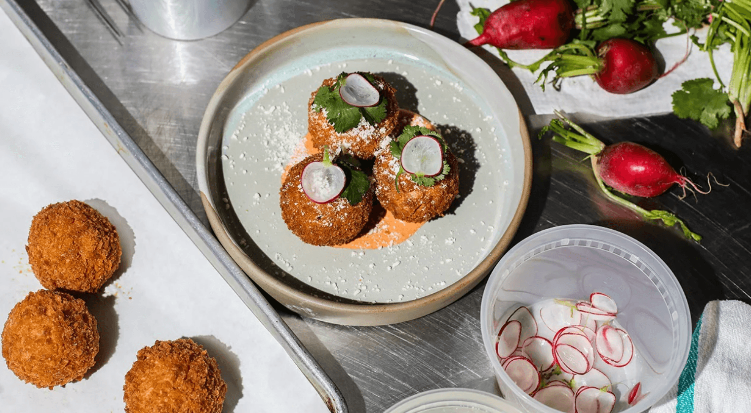 Birria Stuffed Rice Balls